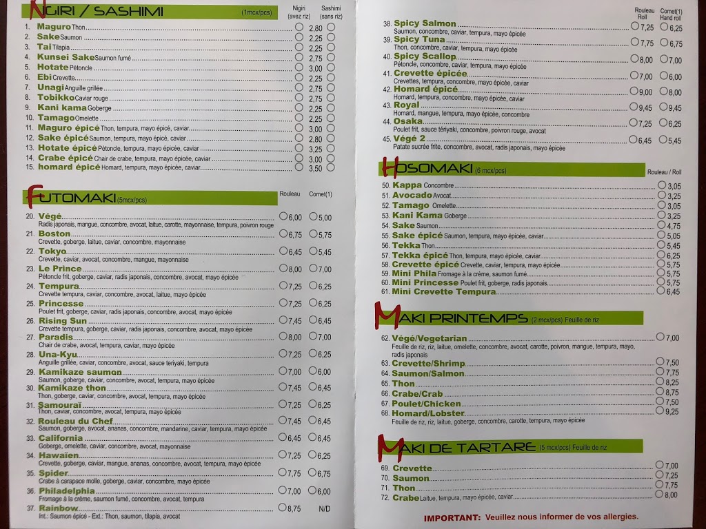 Sushi & Go | 5333 Boulevard Laurier, Terrebonne, QC J7M 1W1, Canada | Phone: (450) 417-0919