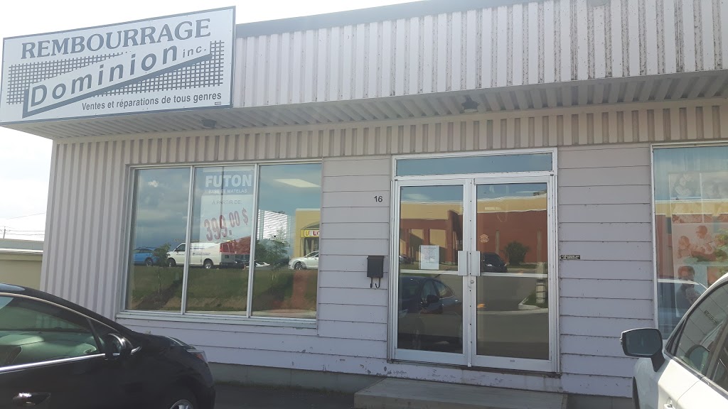 Rembourrage Dominion Inc | 16 Rue Charles-Rodrigue, Lévis, QC G6V 6L8, Canada | Phone: (418) 837-7694