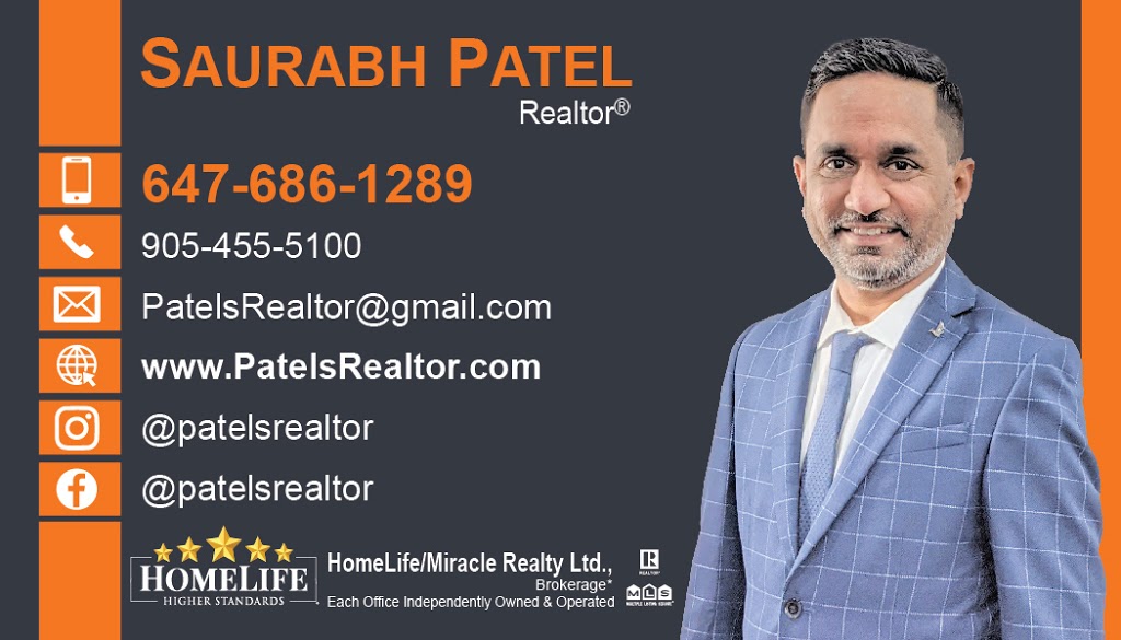 Saurabh Patel - The Realtor® | 12 Clockwork Dr, Brampton, ON L7A 4R8, Canada | Phone: (647) 686-1289