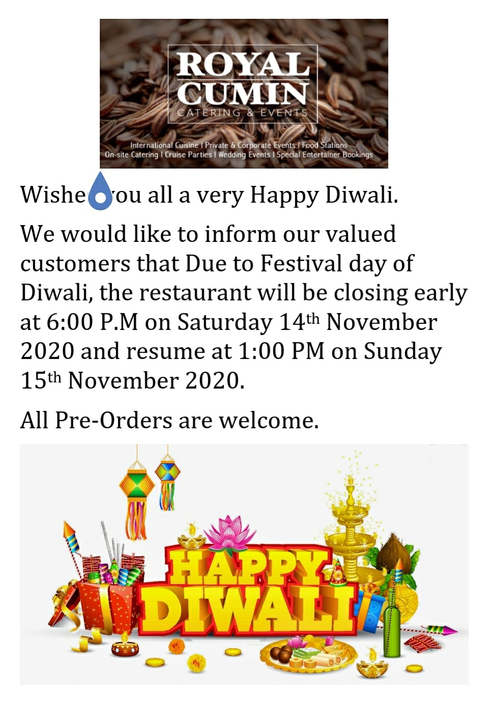 Royal Cumin Indian & Hakka Bistro | 184 Hamilton Regional Rd 8, Stoney Creek, ON L8G 1C3, Canada | Phone: (905) 664-3400