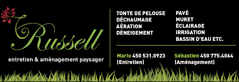 Mario Russell - Deneigement, Entretien & Aménagement paysager | 417 8e Rang E, Saint-Joachim-de-Shefford, QC J0E 2G0, Canada | Phone: (450) 531-0923