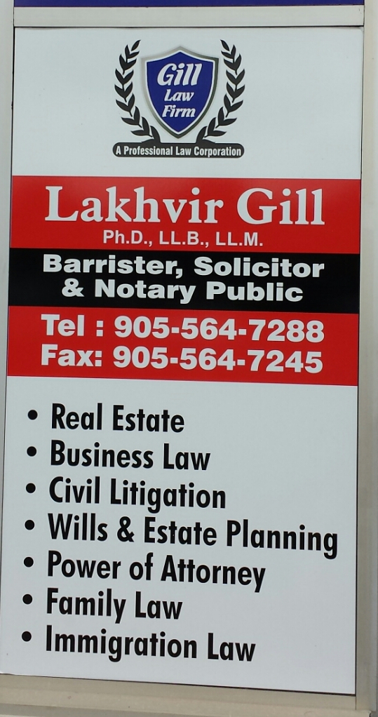 GILL LAW FIRM | 735 Twain Ave #8, Mississauga, ON L5W 1X1, Canada | Phone: (905) 564-7288