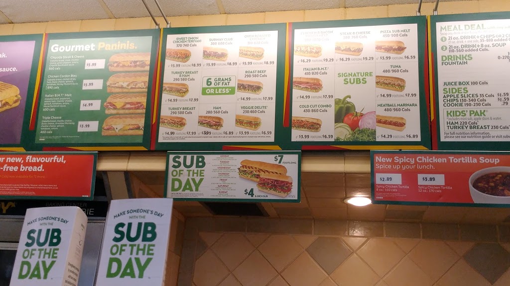 Subway | 585 Doon Vlg Rd Macs Convenience Store, Kitchener, ON N2P 1T6, Canada | Phone: (519) 896-9885