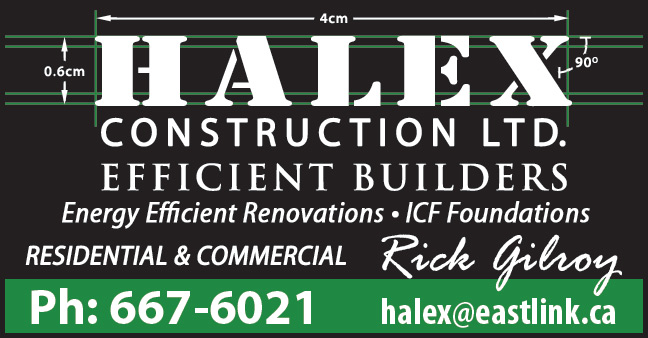 Halex Construction Ltd | 3699 NS-6, Amherst, NS B4H 3Y2, Canada | Phone: (902) 694-3102