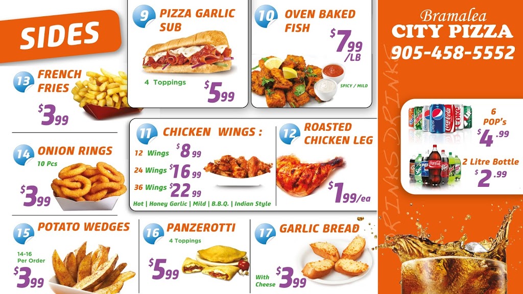 Bramalea City Pizza | 100 Peel Centre Dr #3, Brampton, ON L6T 4G8, Canada | Phone: (905) 458-5552