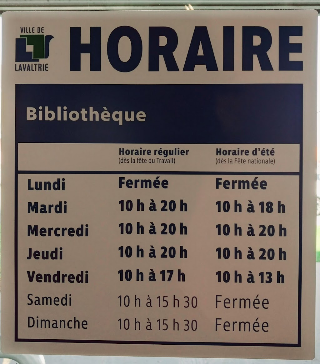 Library Sylvie-Thouin | 241 Rue Saint-Antoine-Nord, Lavaltrie, QC J5T 2G7, Canada | Phone: (450) 586-2921