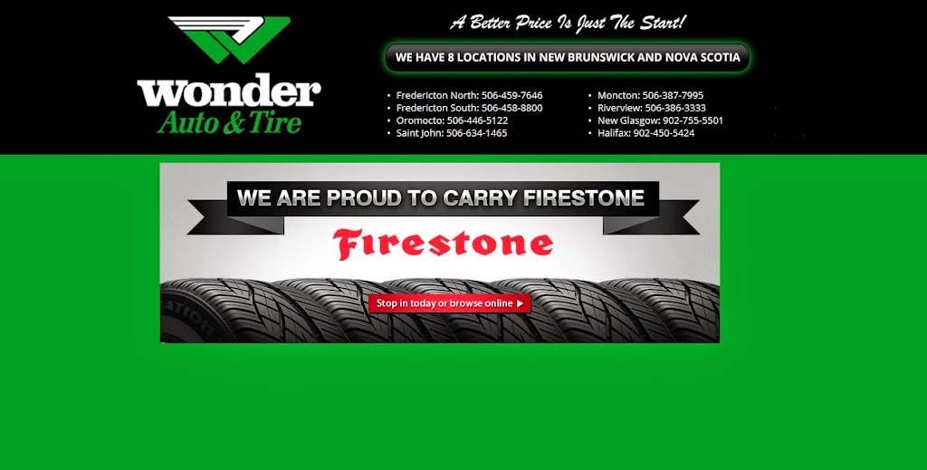 Wonder Auto & Tire | 405 Coverdale Rd, Riverview, NB E1B 3K3, Canada | Phone: (506) 386-3333