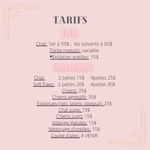 La Griffe dOr X La Patte Mobile | 1969 Boulevard Saint-Joseph O, Saint-Majorique, QC J2B 8A8, Canada | Phone: (819) 471-3014
