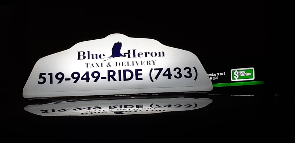 Blue Heron Taxi and Delivery | 36 Ontario Rd, Mitchell, ON N0K 1N0, Canada | Phone: (519) 949-7433