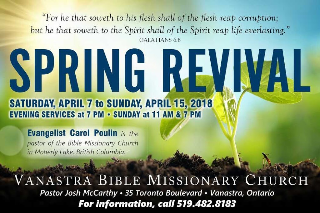 Bible Missionary Church | 35 Toronto Blvd, Clinton, ON N0M 1L0, Canada | Phone: (519) 482-8183