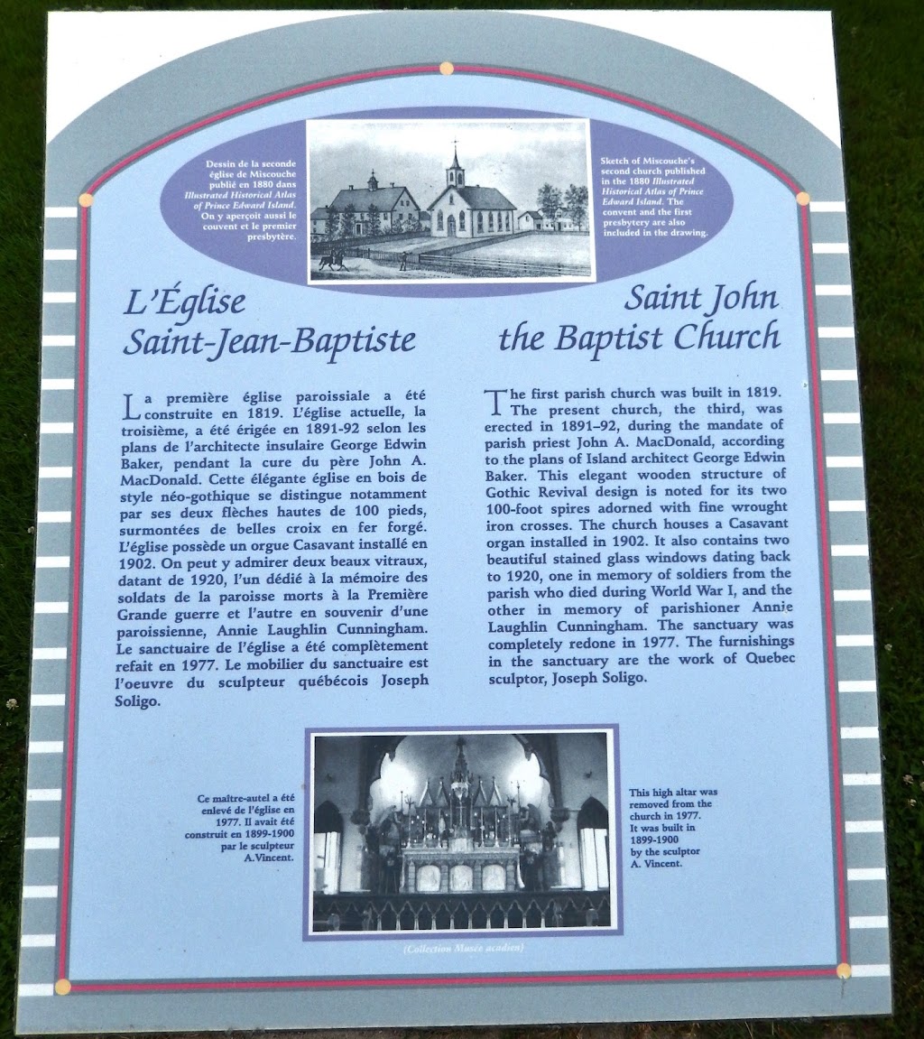 St John the Baptist Catholic Parish Church | 4 Lady Slipper Dr N, Miscouche, PE C0B 1T0, Canada | Phone: (902) 436-3271