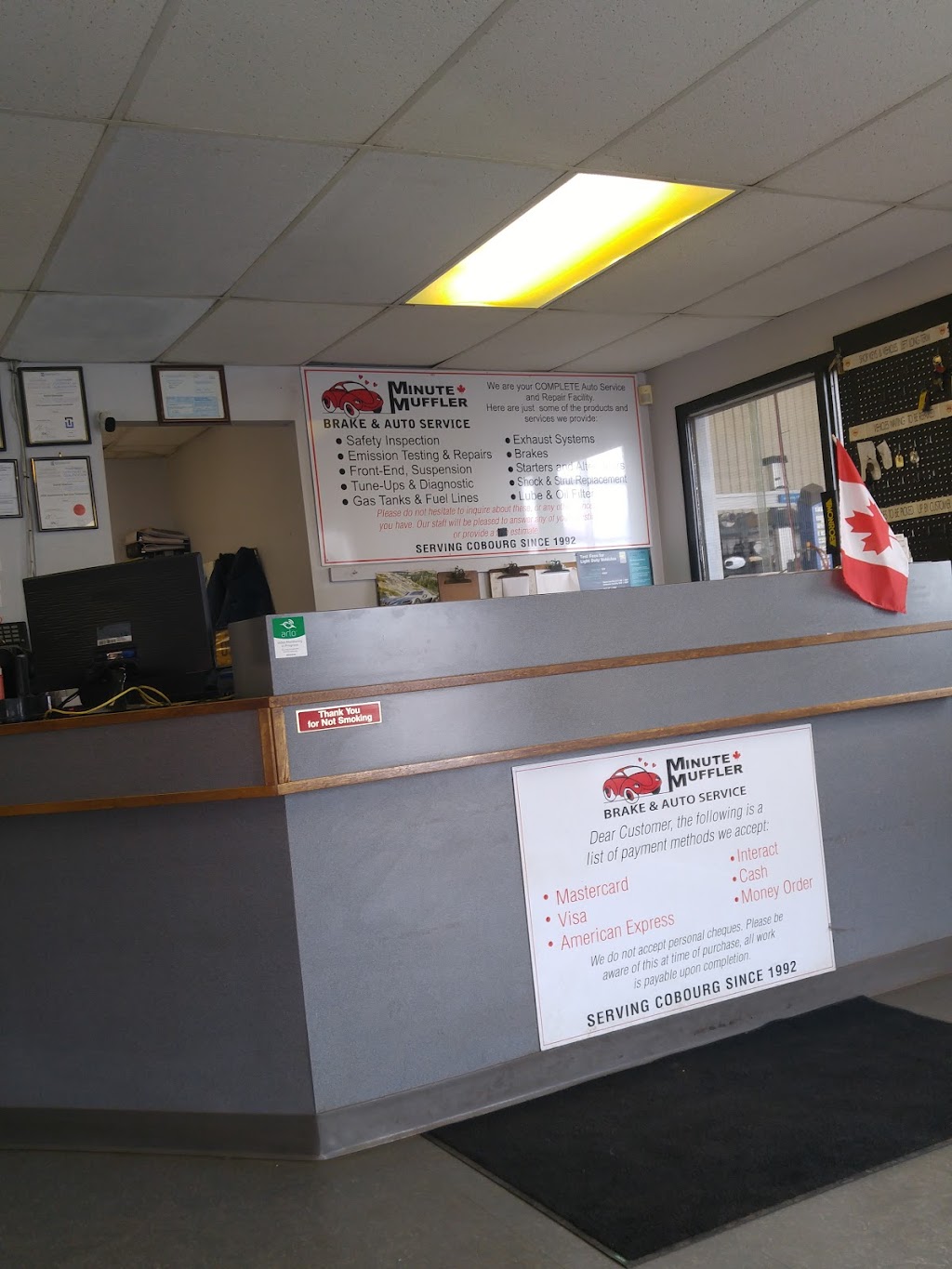 Minute Muffler Brake & Auto Service | 1030 Division St, Cobourg, ON K9A 5Y5, Canada | Phone: (905) 372-9601
