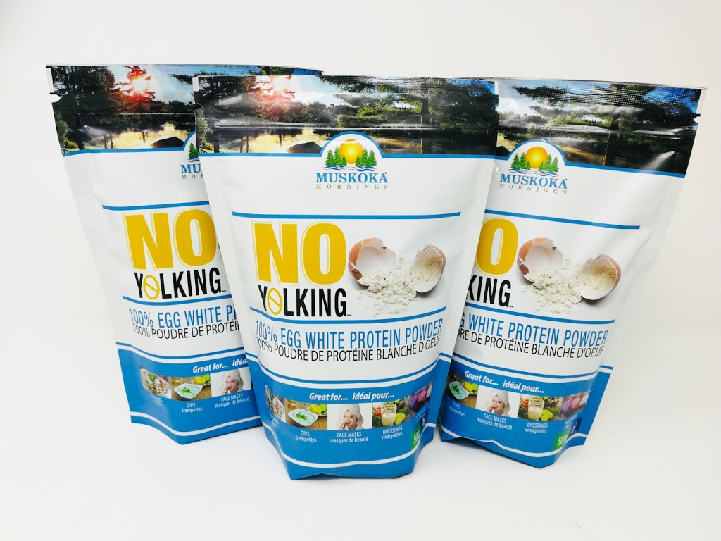 Muskoka Mornings - No Yolking egg white protein powder | 77 Tamarack Trail, Bracebridge, ON P1L 1Z1, Canada | Phone: (800) 393-2165