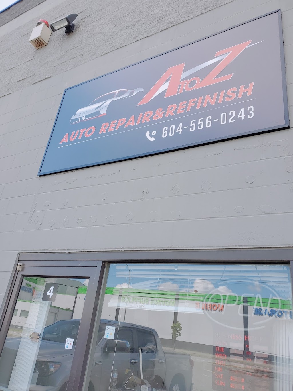ATOZ Auto Repair&Refinish | 3225 McCallum Rd Unit 4, Abbotsford, BC V2S 7W5, Canada | Phone: (604) 556-0243