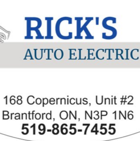 Ricks Auto Electric | car repair | 168 Copernicus Blvd Unit #2, Brantford, ON N3P 1Y5, Canada | 5198657455 OR +1 519-865-7455