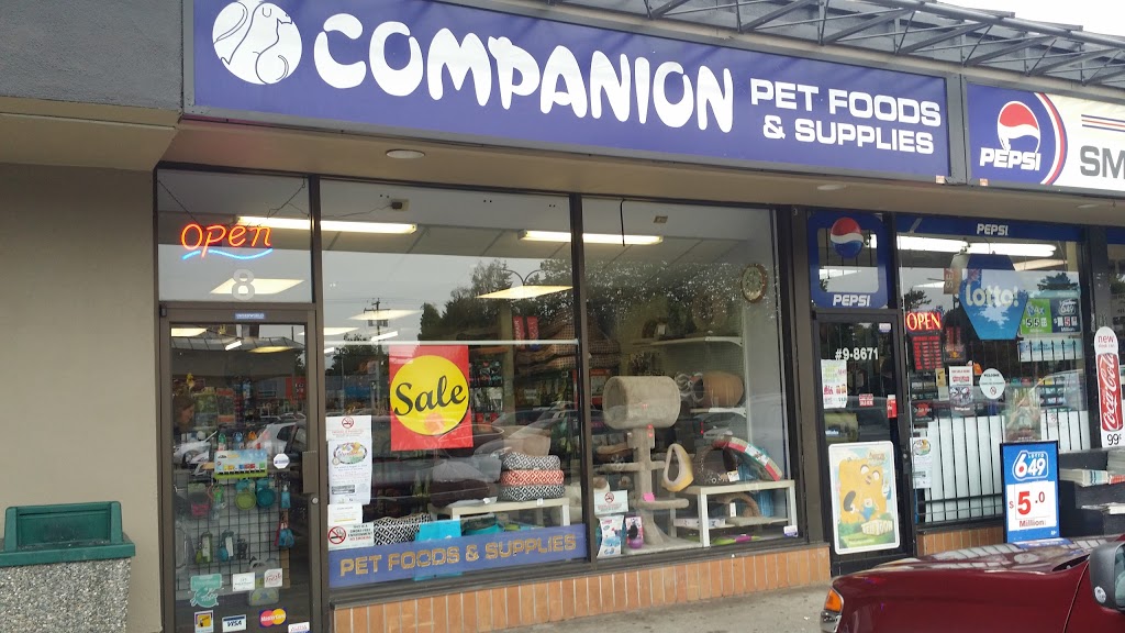 Companion Pet Foods & Supplies Ltd | 8671 Number 1 Rd #8, Richmond, BC V7C 1V2, Canada | Phone: (604) 277-0221