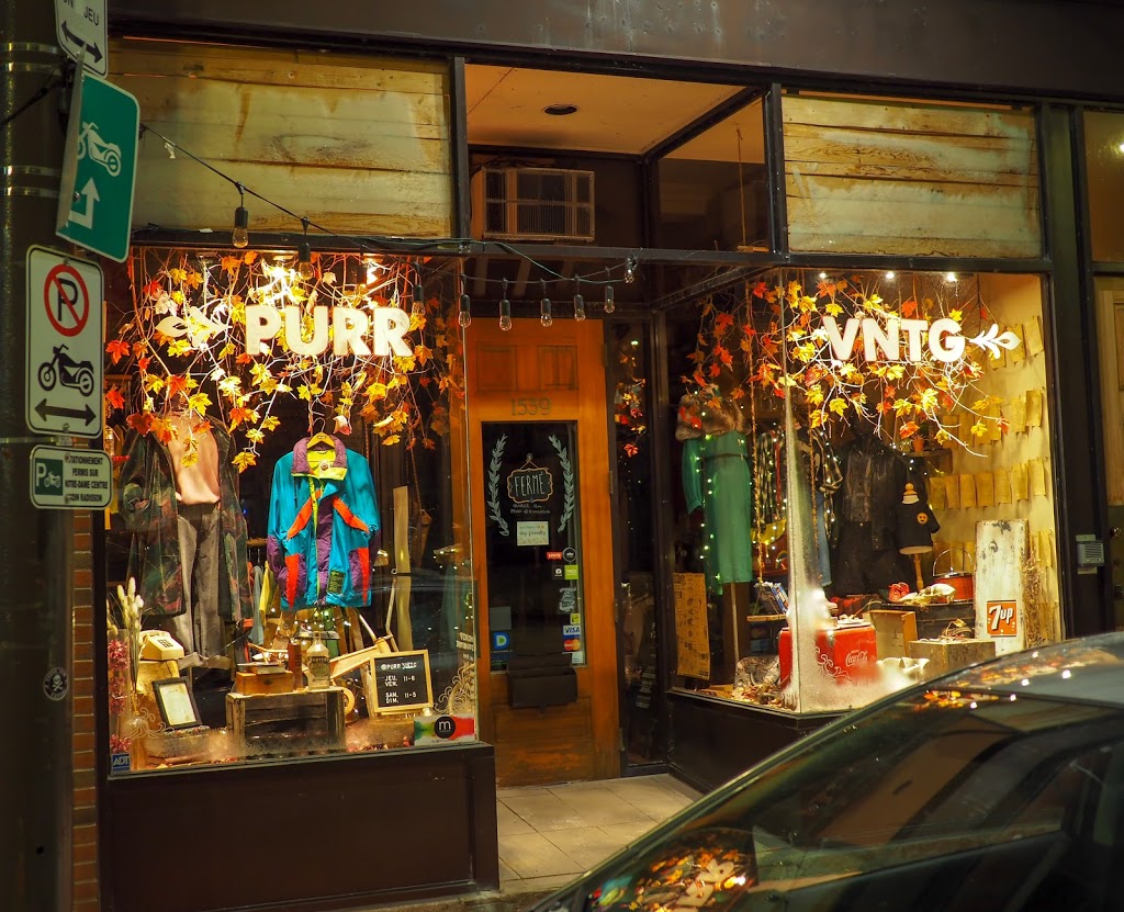 PURR VNTG Boutique Atelier | clothing store | 1539 Rue Notre Dame Centre, Trois-Rivières, QC G9A 4X7, Canada | 5149439472 OR +1 514-943-9472