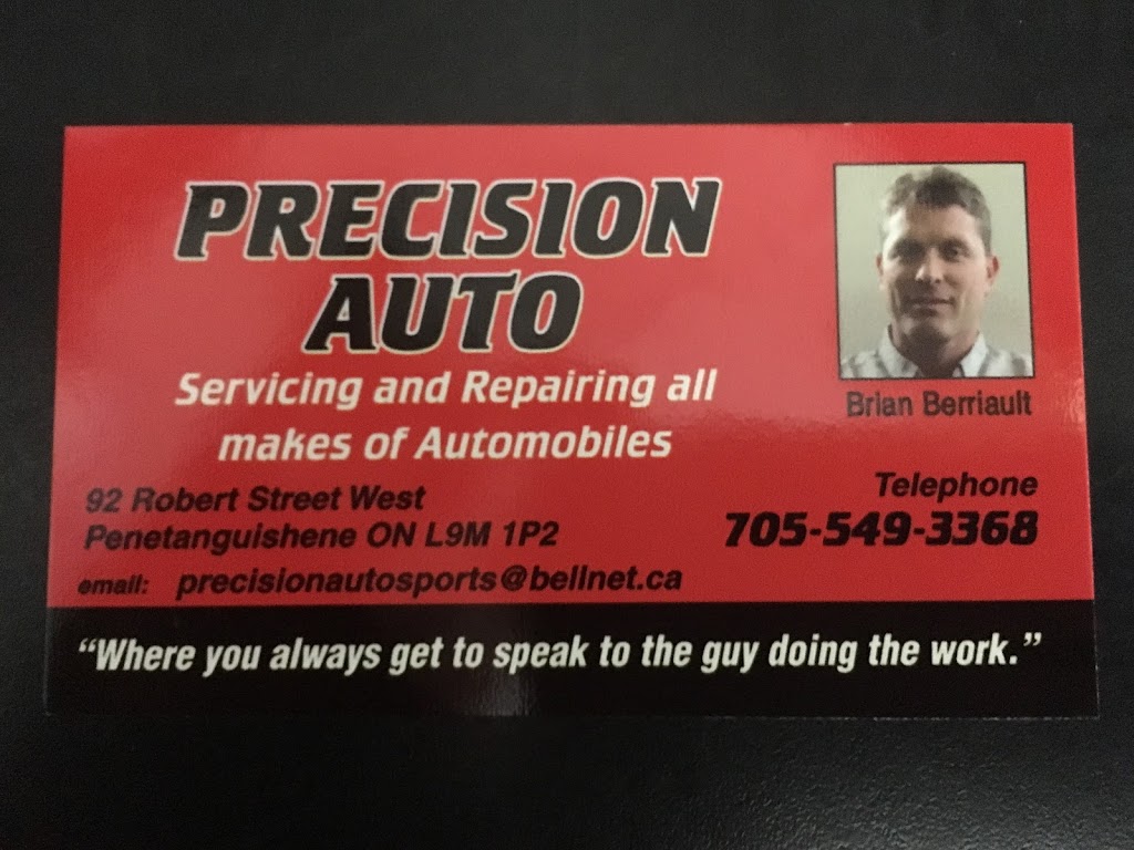 Precision Auto | 92 Robert St W, Penetanguishene, ON L9M 1P2, Canada | Phone: (705) 549-3368