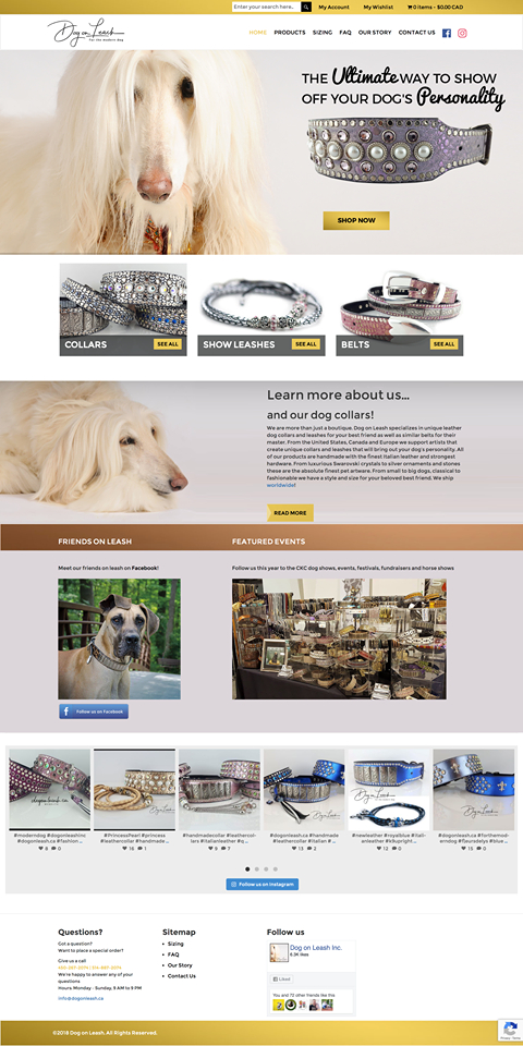 Dog On Leash | 412 Rue du Golf, Saint-Zotique, QC J0P 1Z0, Canada | Phone: (450) 267-2074