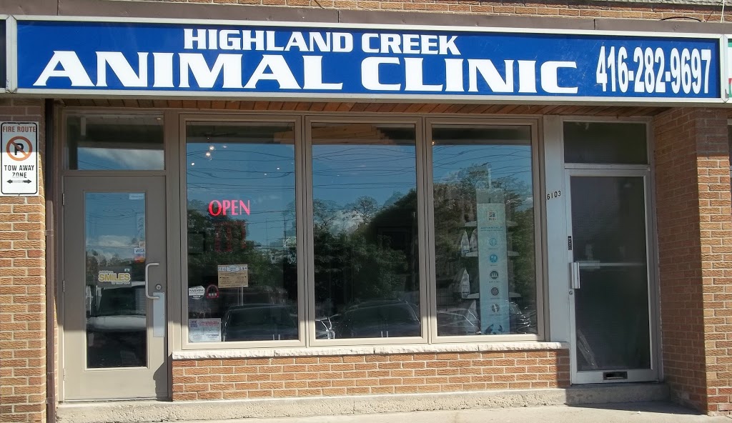 Highland Creek Animal Clinic | 6105 Kingston Rd, Scarborough, ON M1C 1K5, Canada | Phone: (416) 282-9697