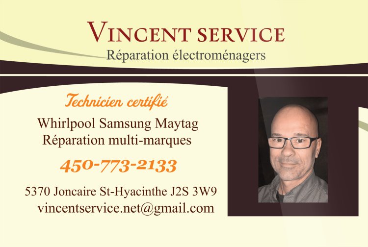 Vincent Service | 5370 Rue Joncaire, Saint-Hyacinthe, QC J2S 3W9, Canada | Phone: (450) 773-2133