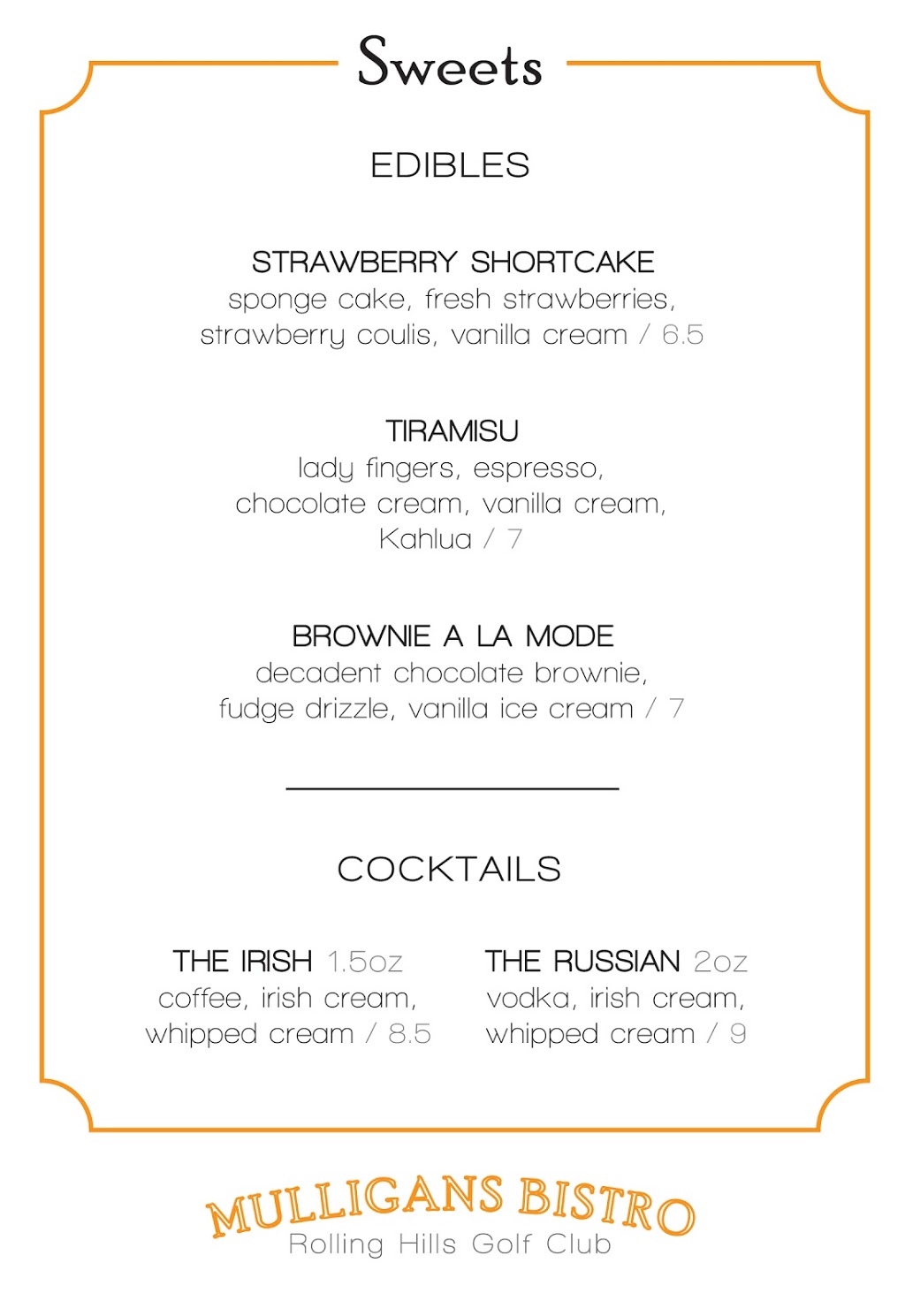 Mulligans Bistro | 12808 Warden Ave, Whitchurch-Stouffville, ON L4A 7X5, Canada | Phone: (905) 888-1955