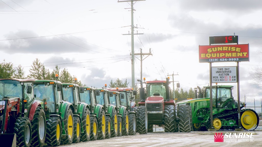 Sunrise Equipment Auctions Inc | 593249 Oxford Rd 13, Norwich, ON N0J 1P0, Canada | Phone: (519) 424-9993