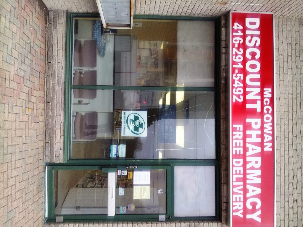 McCowan Discount Pharmacy | 1691 McCowan Rd #103, Scarborough, ON M1S 2Y3, Canada | Phone: (416) 291-5492