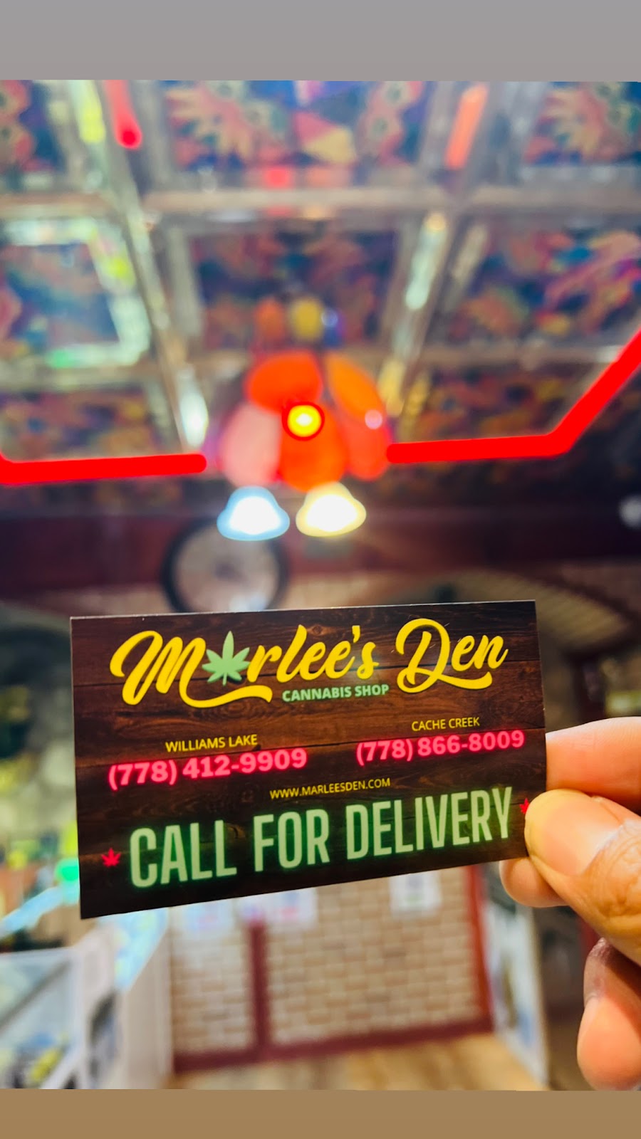 Marlee’s Den Cannabis- Cache Creek | 1408 BC-97, Cache Creek, BC V0K 1H0, Canada | Phone: (778) 866-8009