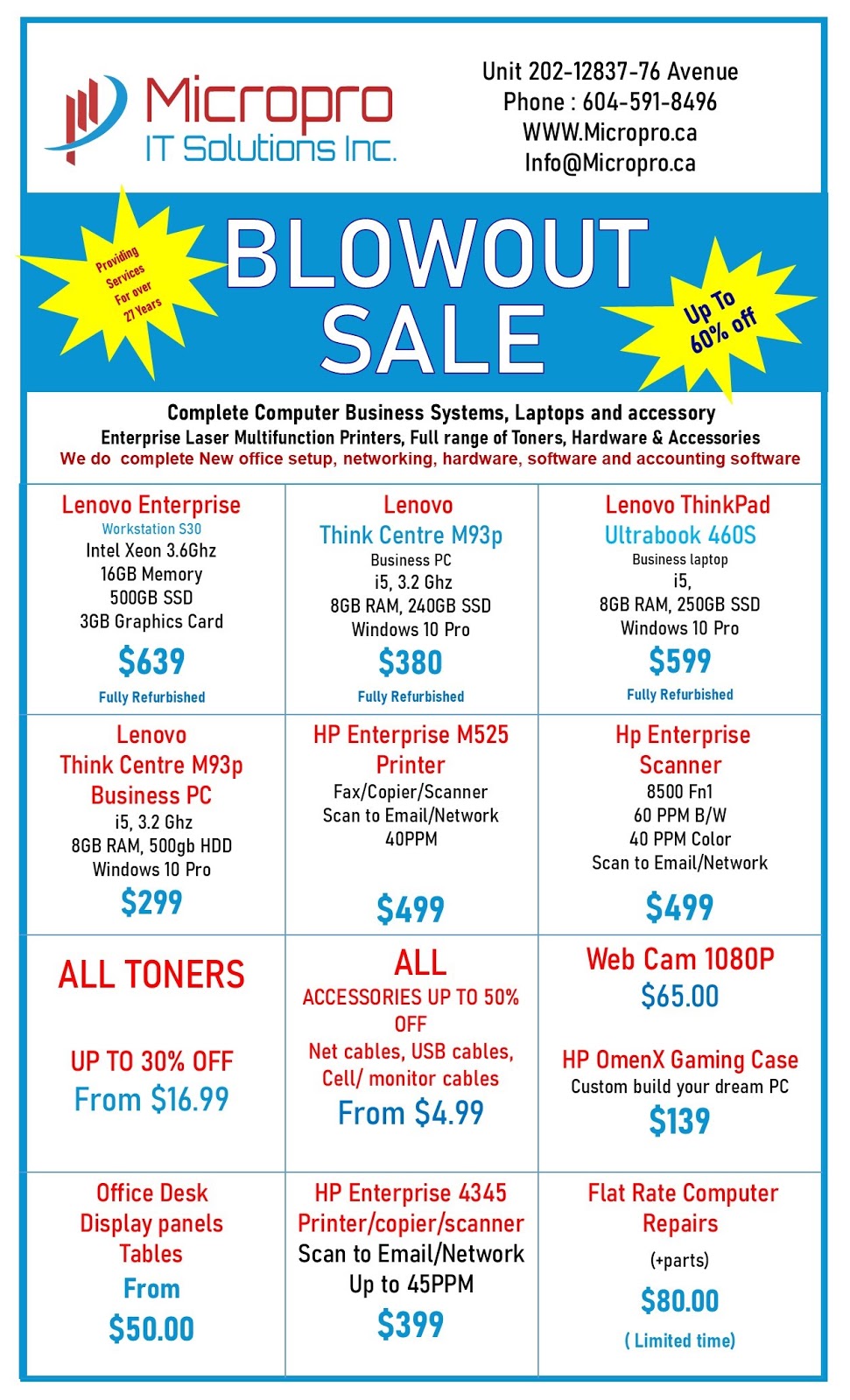 Micropro IT Solutions Inc. | 9067 141a St, Surrey, BC V3V 8E1, Canada | Phone: (604) 591-8496