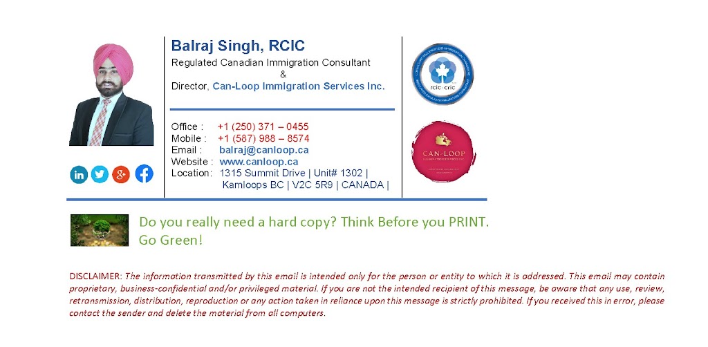 Can-Loop Immigration Services Inc. | 1106 33a St NW, Edmonton, AB T6T 2C4, Canada | Phone: (587) 988-8574