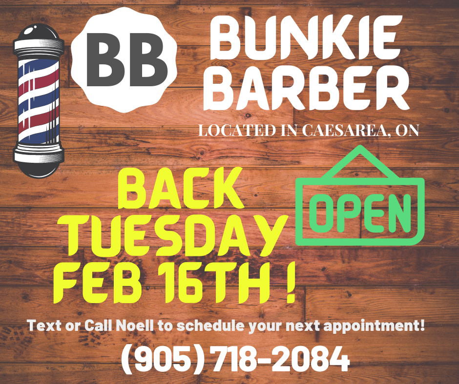 Bunkie Barber | 85 Williams Point Rd, Port Perry, ON L0B 1E0, Canada | Phone: (905) 718-2084