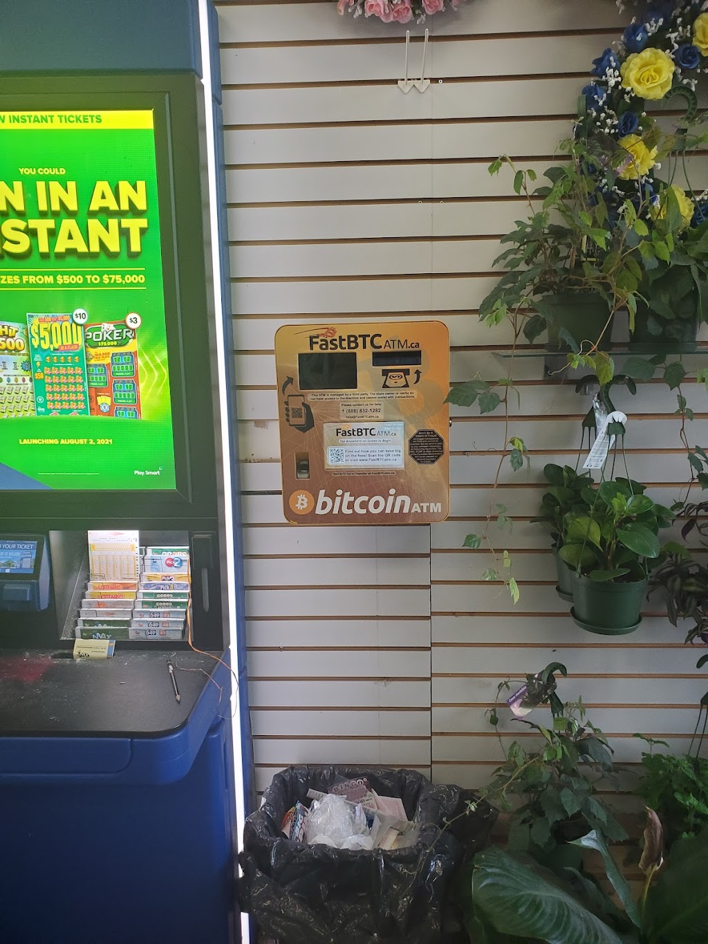 FastBTC Bitcoin ATM - J & H Flower Convenience | 585 Lakeshore Rd E Unit: C, Mississauga, ON L5G 1H9, Canada | Phone: (888) 832-1282