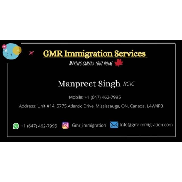 GMR Immigration Services | 13 Treepark St, Brampton, ON L6R 1S9, Canada | Phone: (647) 462-7995