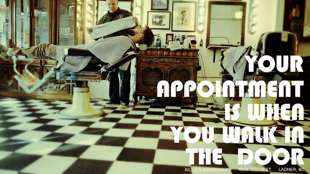 Billies Barbershop | 5072 48 Ave, Delta, BC V4K 1V8, Canada | Phone: (778) 434-3033