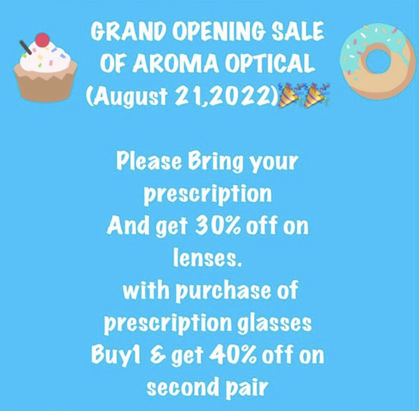 Aroma Optical | 260300 Writing Creek Cres, Unit D-39 Balzac, Calgary, AB T4A 0X8, Canada | Phone: (403) 688-6666