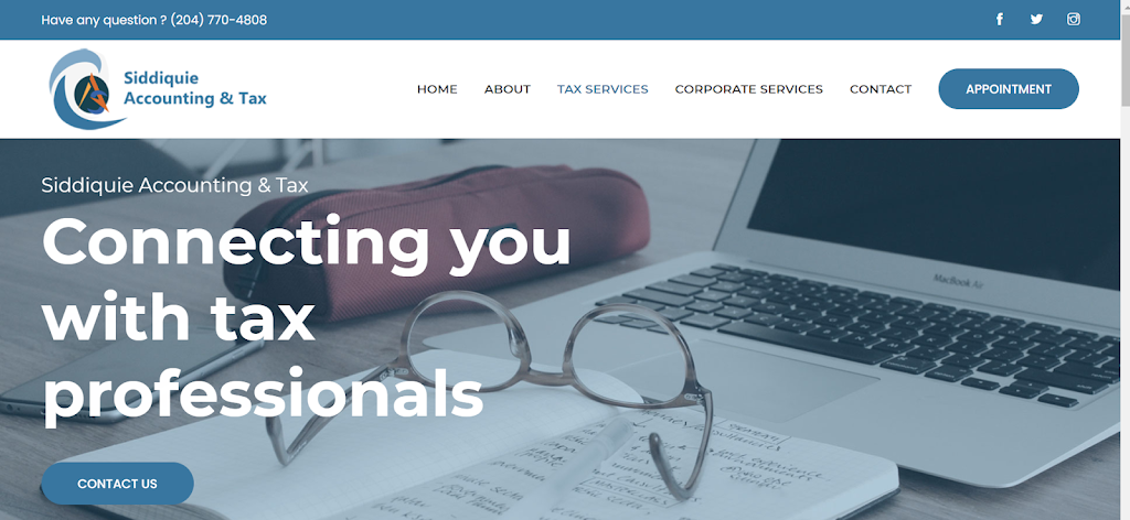 Siddiquie Accounting & Tax | 3275 Pembina Hwy #203, Winnipeg, MB R3V 1T7, Canada | Phone: (204) 770-4808