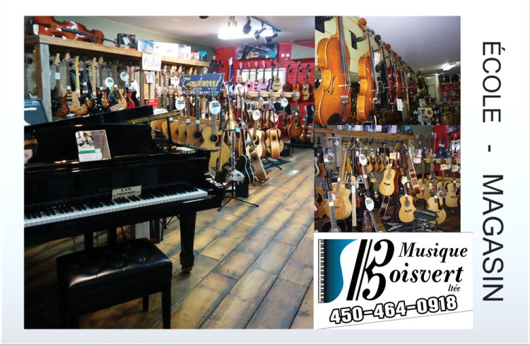 Music Boisvert | 249 Boulevard Sir-Wilfrid-Laurier, Beloeil, QC J3G 4H1, Canada | Phone: (450) 464-0918