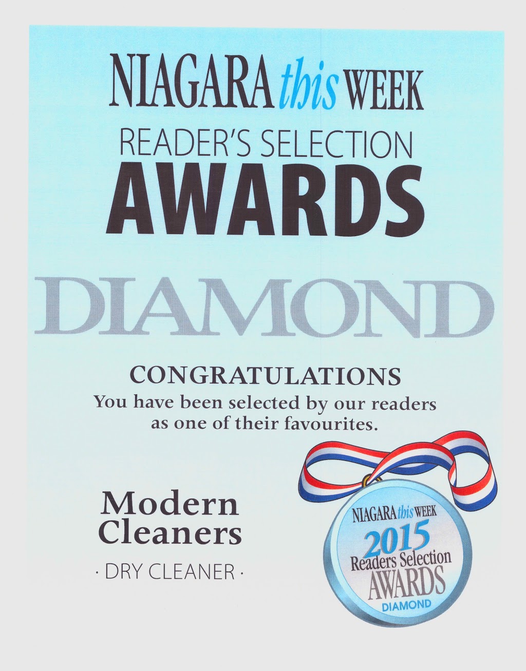 Modern Cleaners | 214 Glenridge Ave #6, St. Catharines, ON L2T 3J8, Canada | Phone: (905) 684-8202