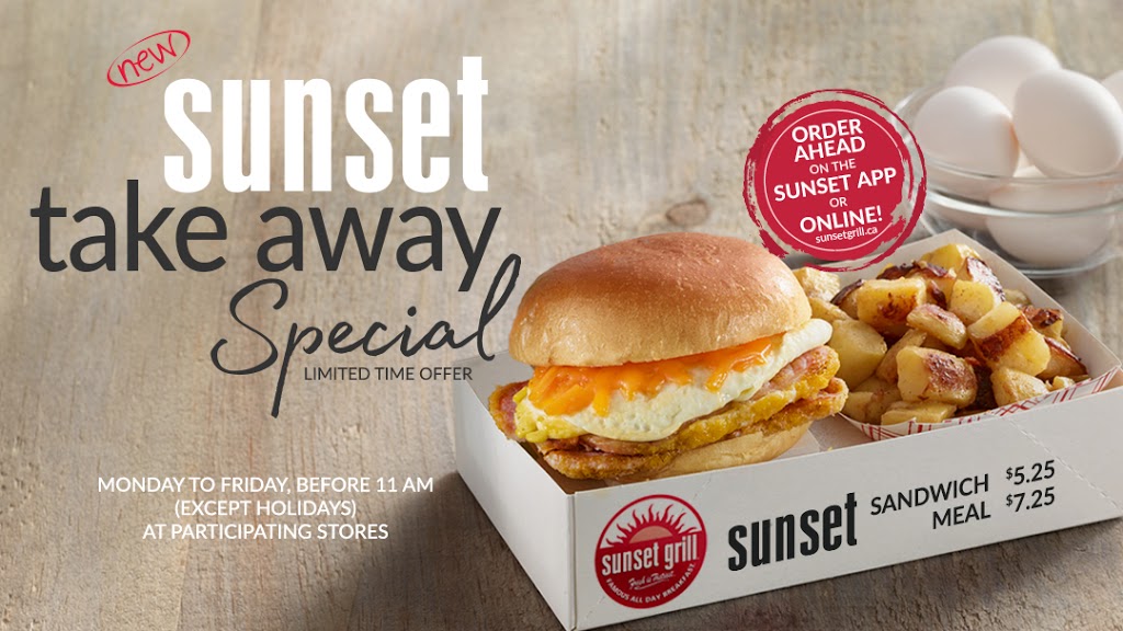 Sunset Grill | 507 Lakeshore Rd E Unit 111, Mississauga, ON L5G 1H9, Canada | Phone: (905) 990-0815