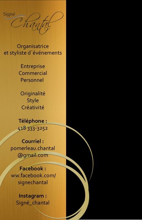 Signé Chantal | 39 Rue dAuteuil, Thetford Mines, QC G6G 2M9, Canada | Phone: (418) 333-3252