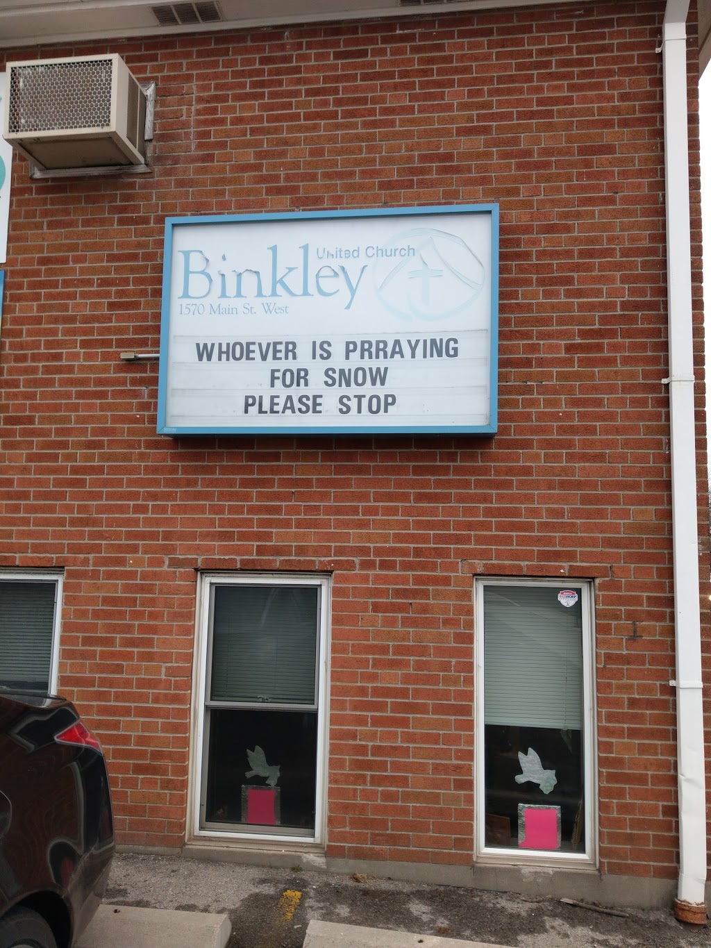 Binkley United Church | 1570 Main St W, Hamilton, ON L8S 1E8, Canada | Phone: (905) 529-0740