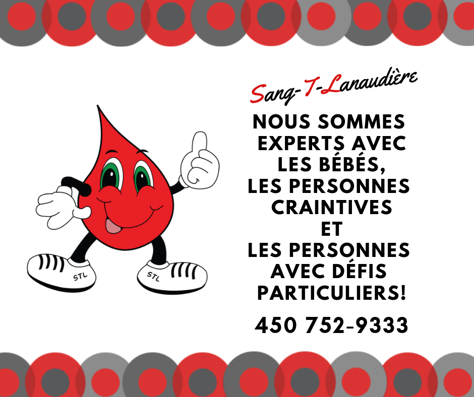 Sang-T-Lanaudière | 3220 Chem. de la Visitation, Saint-Ambroise-de-Kildare, QC J0K 1C0, Canada | Phone: (450) 752-9333