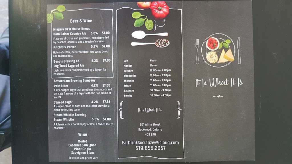 It Is What It Is | 261 Alma St, Rockwood, ON N0B 2K0, Canada | Phone: (519) 731-7831