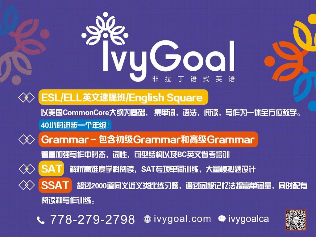 ivyGoal Education WestVan | 1757 Marine Dr, West Vancouver, BC V7V 1J5, Canada | Phone: (778) 279-2798