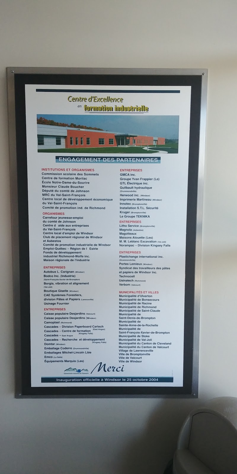 Centre DExcellence En Formation Industrielle | 260 Rue Georges-Guilbault, Windsor, QC J1S 0E7, Canada | Phone: (819) 845-5402