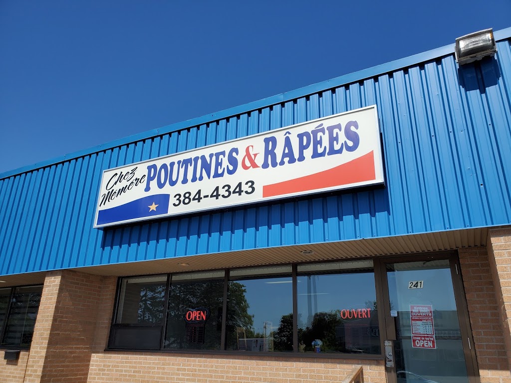Chez Memere Poutine & Rape Inc | 241 Lewisville Rd, Moncton, NB E1A 6T1, Canada | Phone: (506) 384-4343
