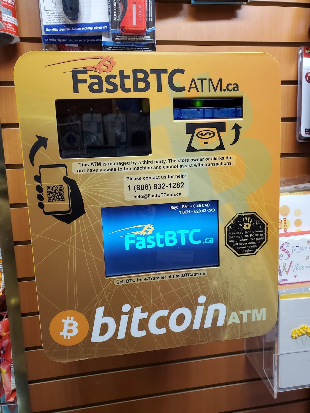 FastBTC Bitcoin ATM - Northtown Convenience | 10 Northtown Way, North York, ON M2N 7L4, Canada | Phone: (888) 832-1282