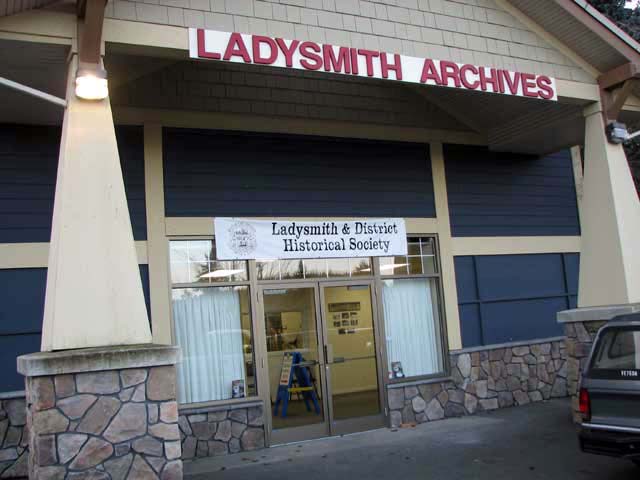 Ladysmith Archives | 1115 1st Ave B, Ladysmith, BC V9G 1A4, Canada | Phone: (250) 245-0100