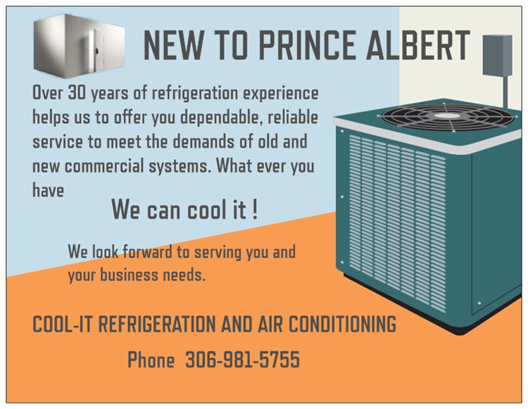 Cool-It Refrigeration and Air Conditioning | 22 Plaxton Pl, Prince Albert, SK S6V 6N6, Canada | Phone: (306) 981-5755